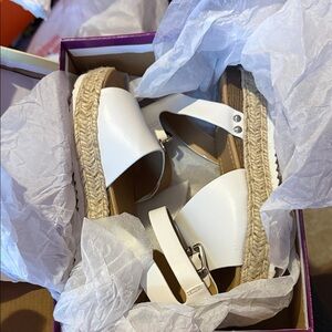 Soda White Espadrille Sandals